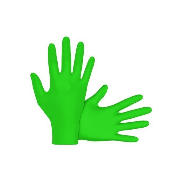 Sas Safety Derma-Vue, Nitrile Disposable Gloves, 6 mil Palm , Nitrile, L, 100 PK,  SA66552